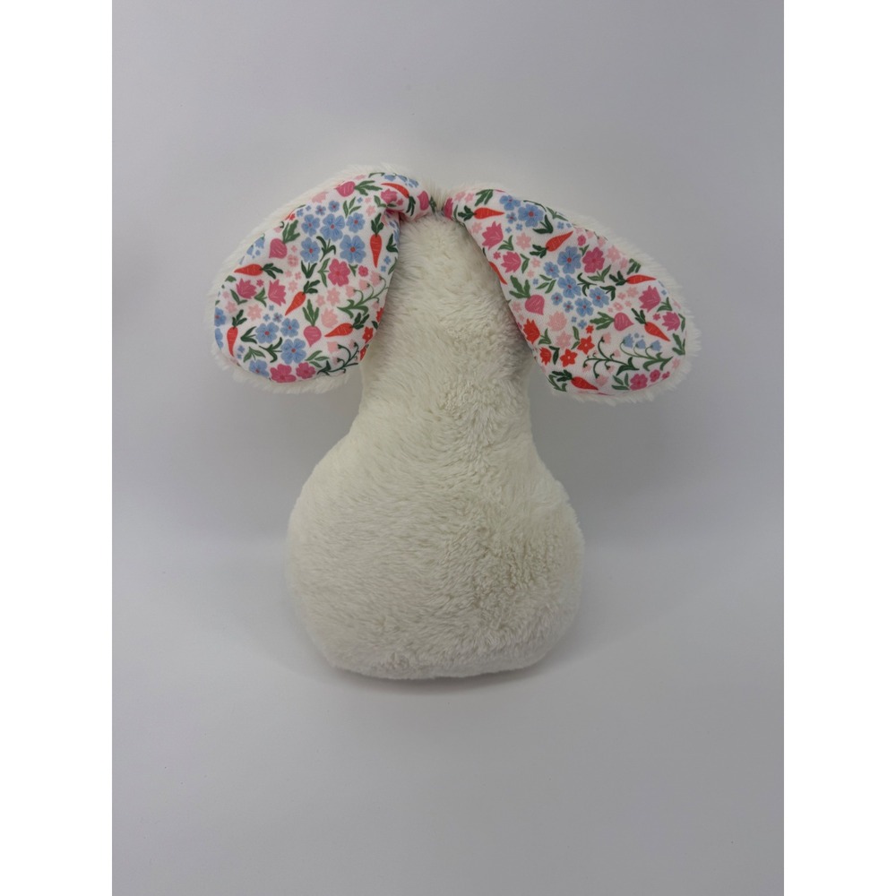 Target Bullseye Easter Bunny Rabbit Stuffed Animal Cream Floral Spring Decor